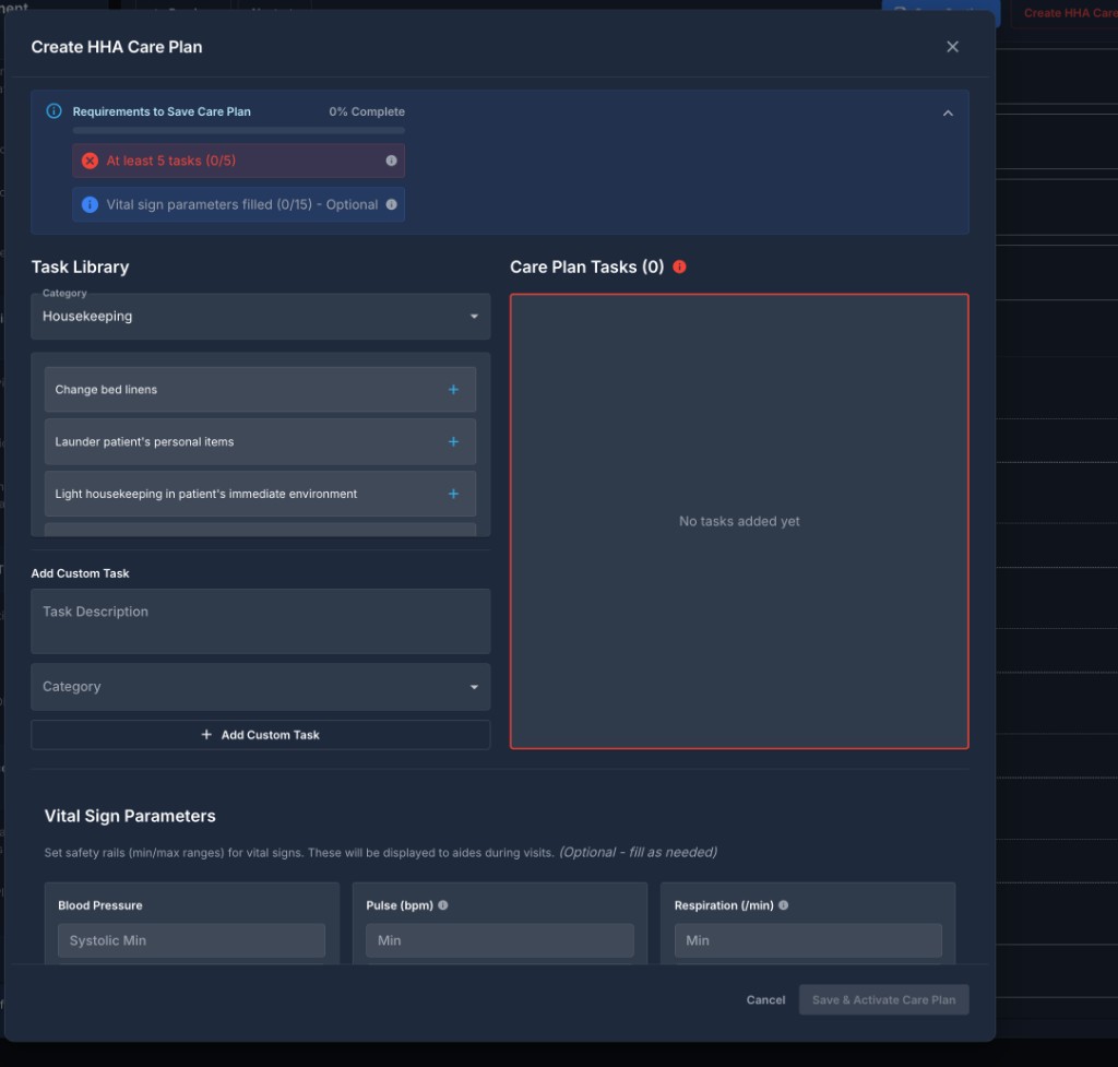 Create Modal Empty