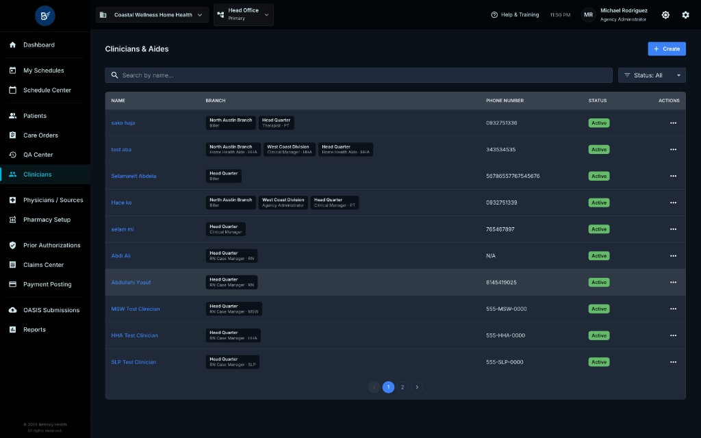 Clinicians Sidebar